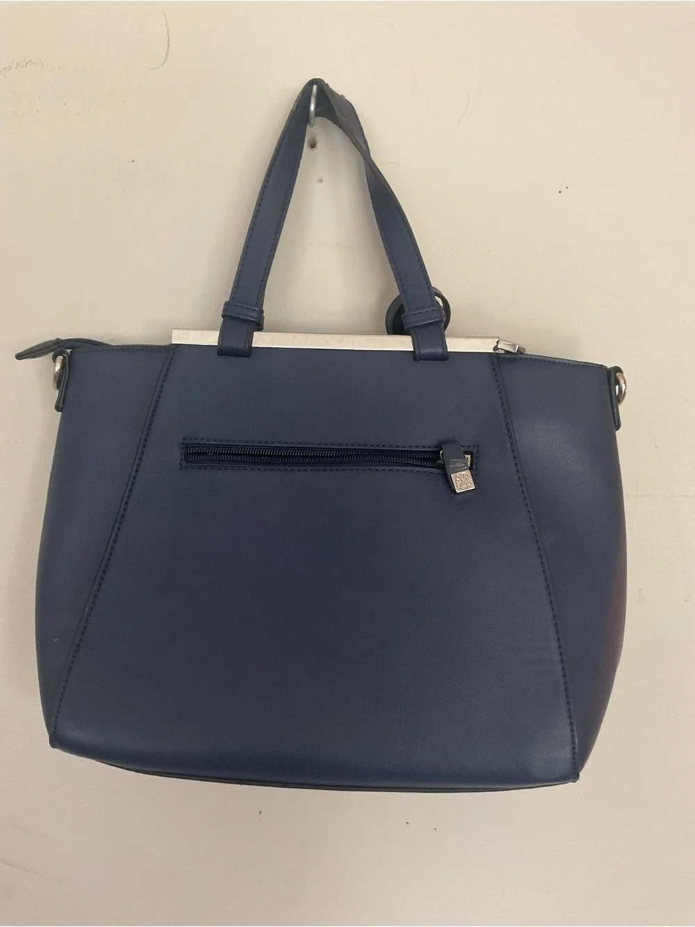 Christian Lacroix NWOT purse navy blue 10x13